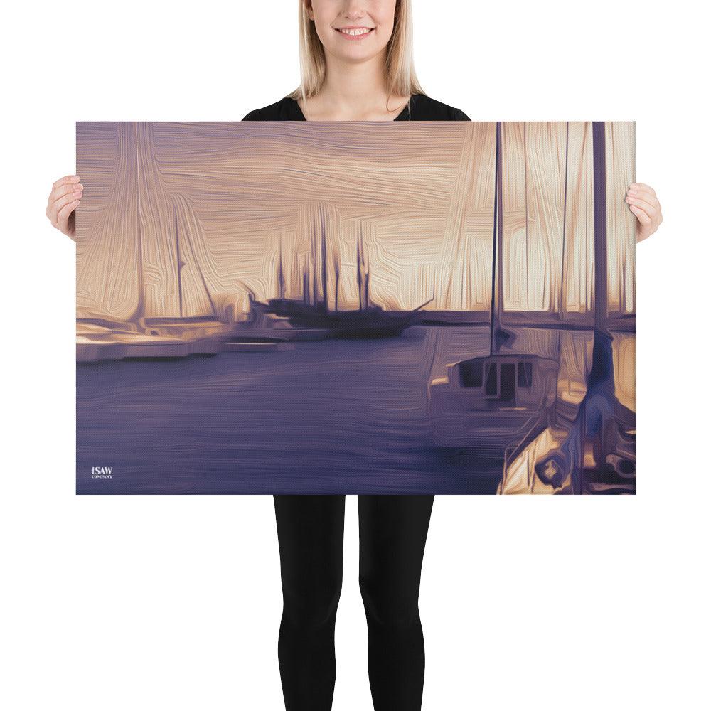 The Sleeping Yachts (at Sunset) - Canvas Print