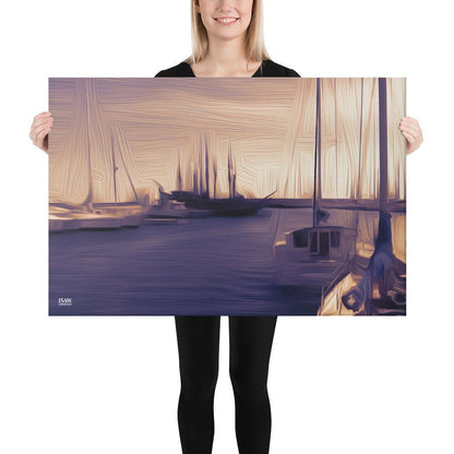 The Sleeping Yachts (at Sunset) - Canvas Print