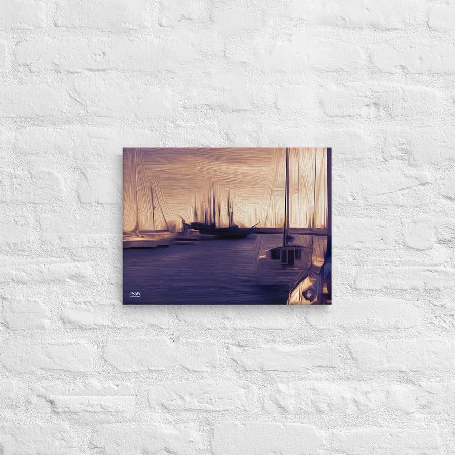 The Sleeping Yachts (at Sunset) - Canvas Print