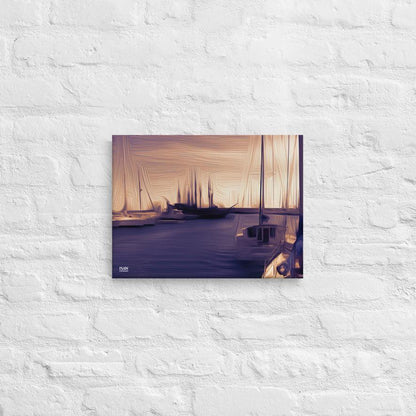 The Sleeping Yachts (at Sunset) - Canvas Print