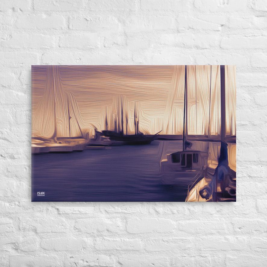The Sleeping Yachts (at Sunset) - Canvas Print