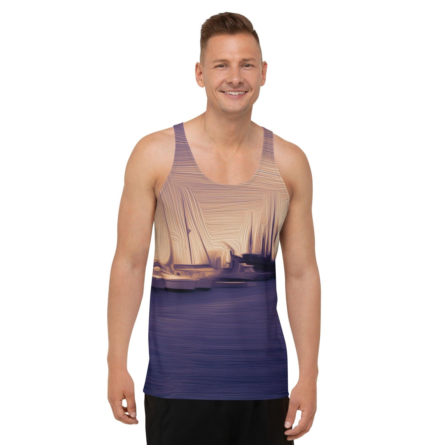 The Sleeping Yachts (at Sunset) - Mens Tank Top