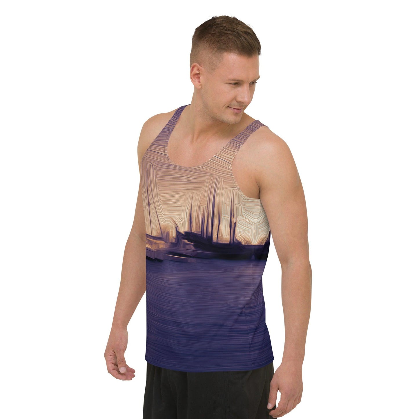 The Sleeping Yachts (at Sunset) - Mens Tank Top