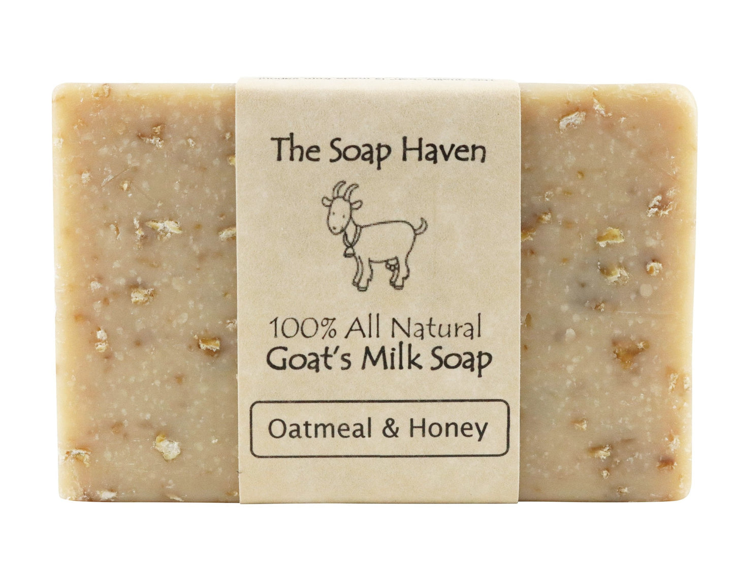 The Soap Haven Oatmeal Honey Goat Milk Soap Bars — Handmade, All Natural, Unscented, SLS & Paraben Free
