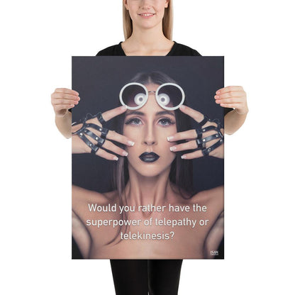 Telepathy or Telekinesis - Canvas Print