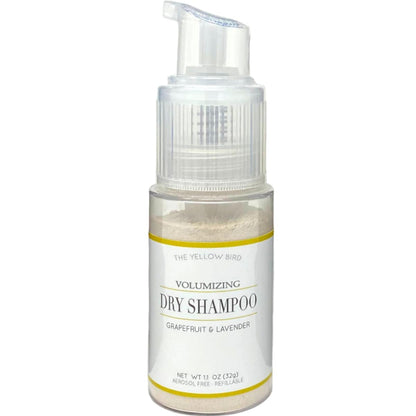 Yellow Bird All Natural Dry Shampoo Powder – Aerosol Free, Talc Free, Volumizing for Light & Dark Hair