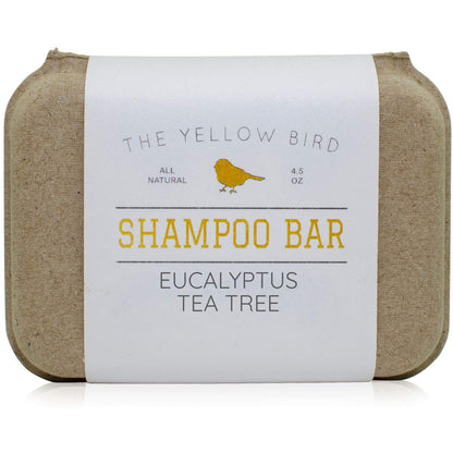 The Yellow Bird Eucalyptus Tea Tree Shampoo Bar — All Natural, Sulfate-Free, Vegan, Zero-Waste