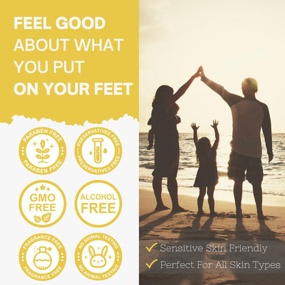 The Yellow Bird Foot Cream - 2 Pack Travel Size | Natural Dry Feet Balm with Tea Tree & Peppermint