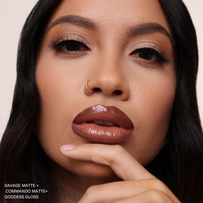 The Lip Bar Savage Nonstop Liquid Matte Lipstick – High Pigment, 8–12h Wear