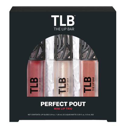 The Lip Bar Perfect Pout Mini Lip Trio: Bawse Lady Matte, Trophy Wife Gloss Up, Gamechanger Gloss Up