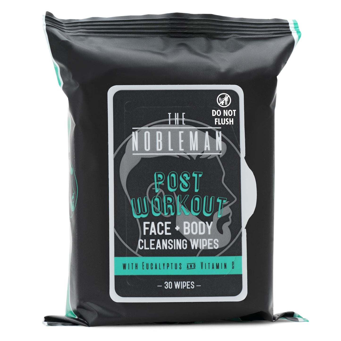 The Nobleman 4-Pack Cleansing Wipes – Post-Workout, Eucalyptus & Vitamin C (120 Ct)