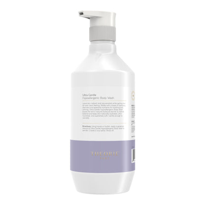 Theorie Hypoallergenic Body Wash – Fragrance-Free with Aloe Vera, Argan & Marula Oil (500mL Pump)