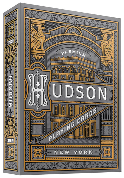 theory11 Hudson Playing Cards (Black) – Premium USA-Made Decks for Poker & Card Games