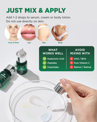 THEPURI Matrixyl 3000 100% Serum Skincare – Pure Peptide Complex Anti-Aging Ampoule 3-Pack (10ml Each)