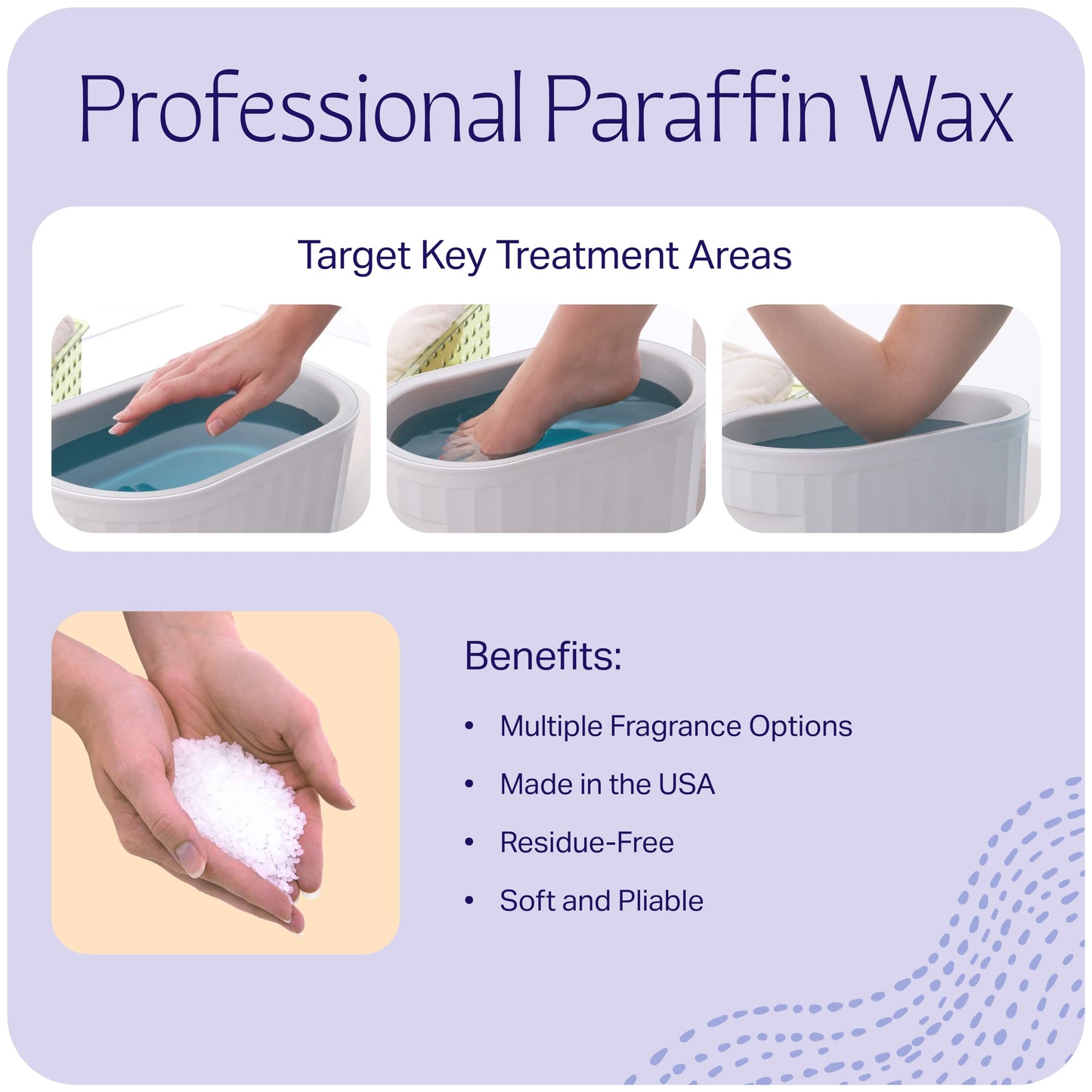Therabath Paraffin Wax Refill 6 lb – Blooming Lilacs | Made in USA for Soft Skin & Warmth