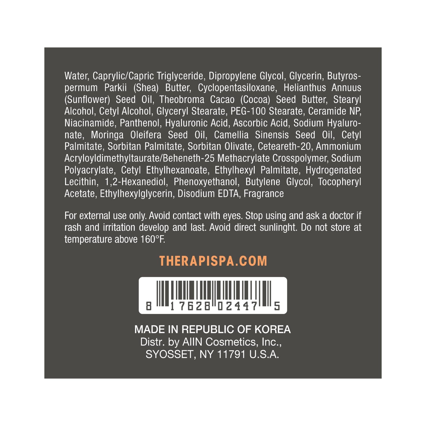 THERAPISPA Rejuvenating Body Butter – Hydrating Shea, Ceramides, Collagen & Vitamin B5 (7.0 fl oz)