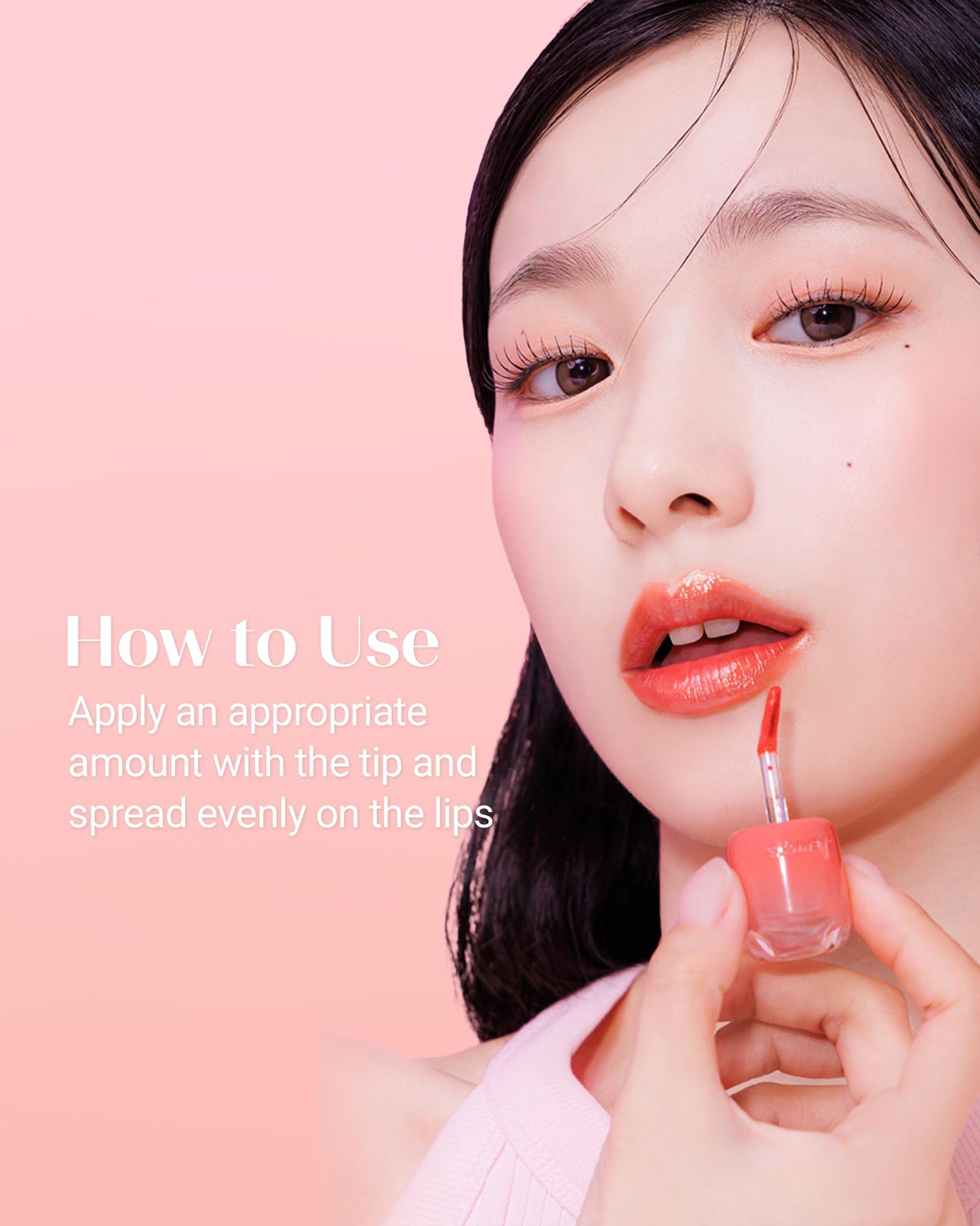THESAEM Saemmy's Ade Shot Tint - Water Gel Lip Tint with Plump Gloss Finish | 0.1 fl oz (09 Pink Lemon)