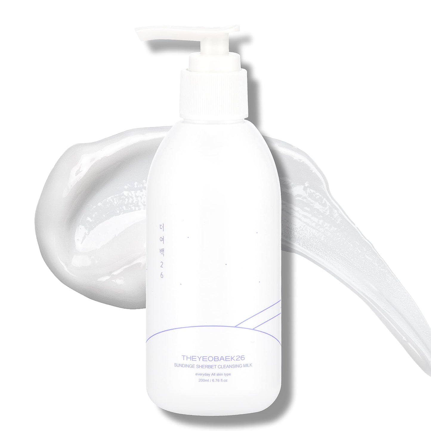 THEYEOBAEK26 Korean Cleansing Milk for Face – Gentle, Hydrating Cleanser for Dry & Sensitive Skin (200 ml)