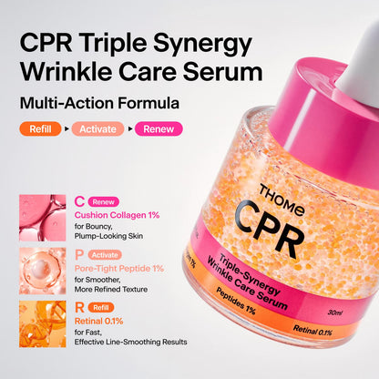 THOME CPR Serum - Collagen 1% + Peptide 1% + Retinal 0.1% | Triple Synergy Firming Serum