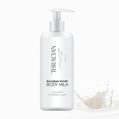 Thracian Bulgarian Yogurt Body Milk with Essential Oils — Hydrating, Non-Greasy Lotion for Sensitive & Dry Skin, 500 ml