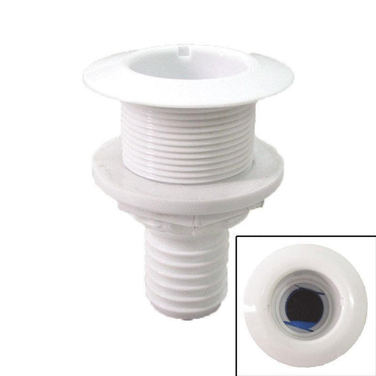 Nuova Rade Thru-Hull Fitting 25mm 1 Inch Hose White Flanged Skin Fitting 10251