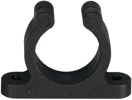 4x 25mm Black Plastic Support Clip Screwed Boat Hook Oar Tube Holder Nuova Rade