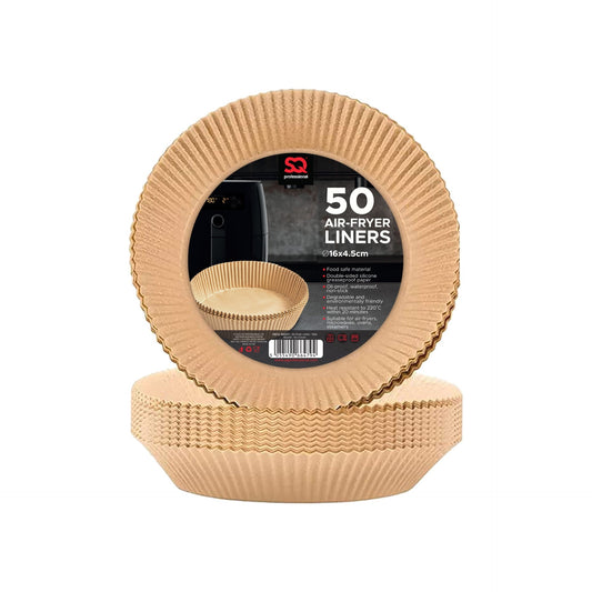 50Pack SQ Kitchen Baking Brown Paper Air Fryer Liners