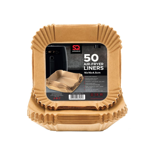 SQ Brown Air Fryer Liners 16x16 cm 50 pcs