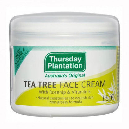 Thursday Plantation Tea Tree Face Cream with Rosehip & Vitamin E – 65 g