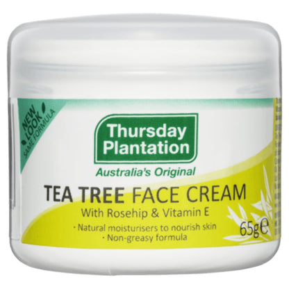 Thursday Plantation Tea Tree Face Cream with Rosehip & Vitamin E – 65 g