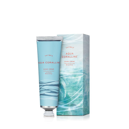 Thymes Hand Cream Aqua Coralline – 3 Oz | Deep Moisture, Fresh Fragrance
