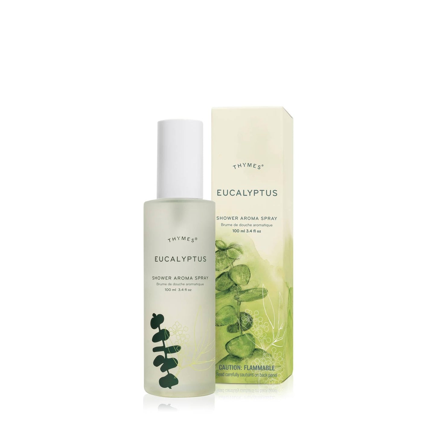 Thymes Daily Shower Spray – Spa-Like Eucalyptus & Lemongrass Scent, 3.4 fl oz
