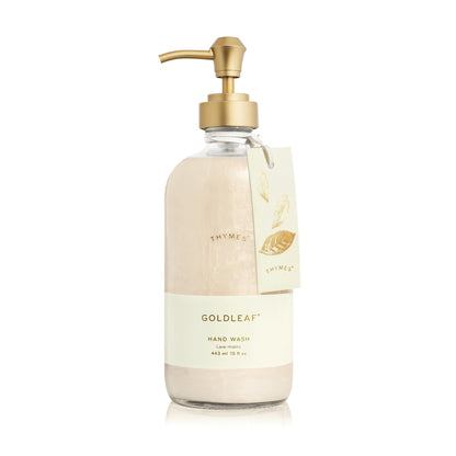 Thymes Goldleaf Hand Wash – 15 Fl Oz | Luxurious Floral Fragrance & Hydration