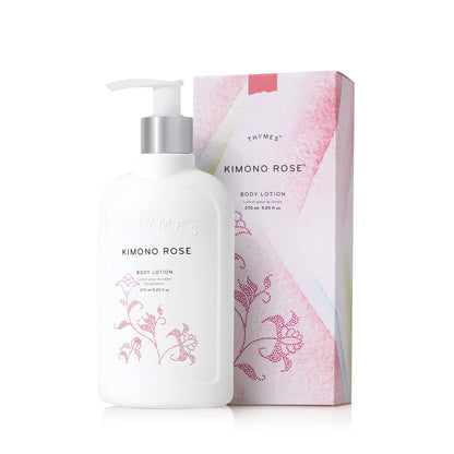 Thymes Kimono Rose Body Lotion – 9.25 fl oz | Hydrating, Non-Greasy Moisturizer