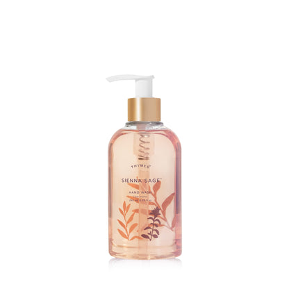 Thymes Moisturizing Hand Wash with Pump – Glycerin & Calendula, Siena Sage (8.25 oz)