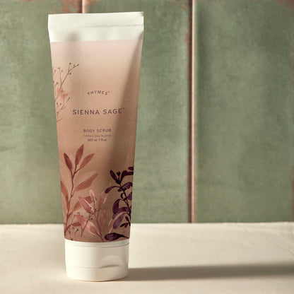 Thymes Sienna Sage Body Scrub | Hydrating Exfoliator for Body, Face, and More