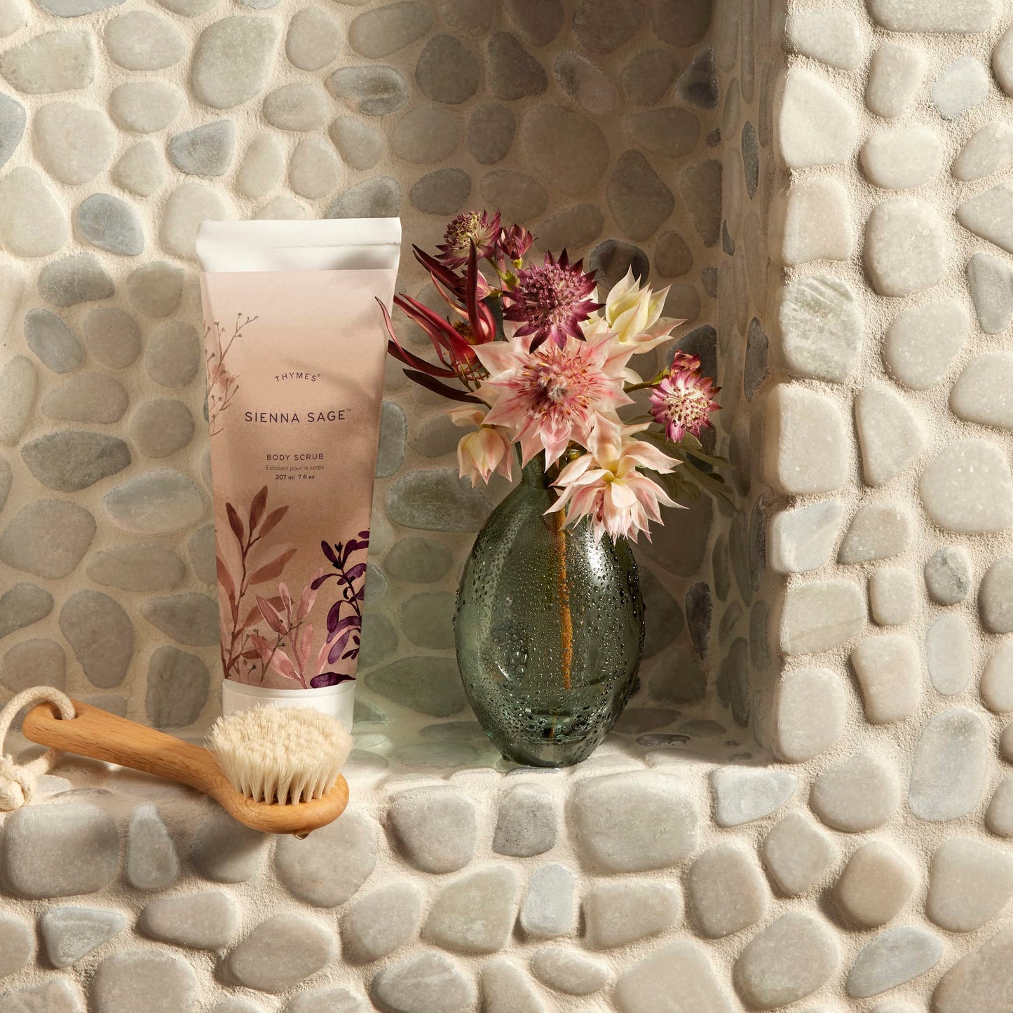 Thymes Sienna Sage Body Scrub | Hydrating Exfoliator for Body, Face, and More
