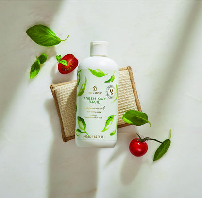 Thymes Soft Surface Scrub - Frasier Fir Multipurpose Cleaner with Baking Soda, Fennel & Parsley Extracts (11.5 Fl oz)