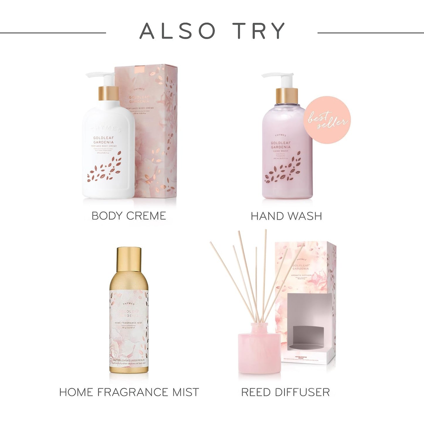 Thymes Hand Lotion Gold Pump – Goldleaf Gardenia, 8.25 Fl Oz