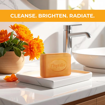 Thyrelle Kojic Acid and Turmeric Soap (3.5 oz) – Body & Face Brightening Bar