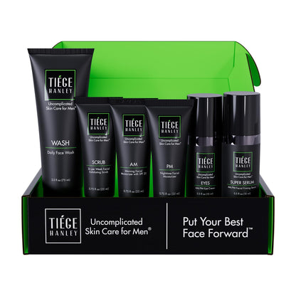 Tiege Hanley Level 3 Skin Care Set for Men – 6-Piece Anti-Aging Routine
