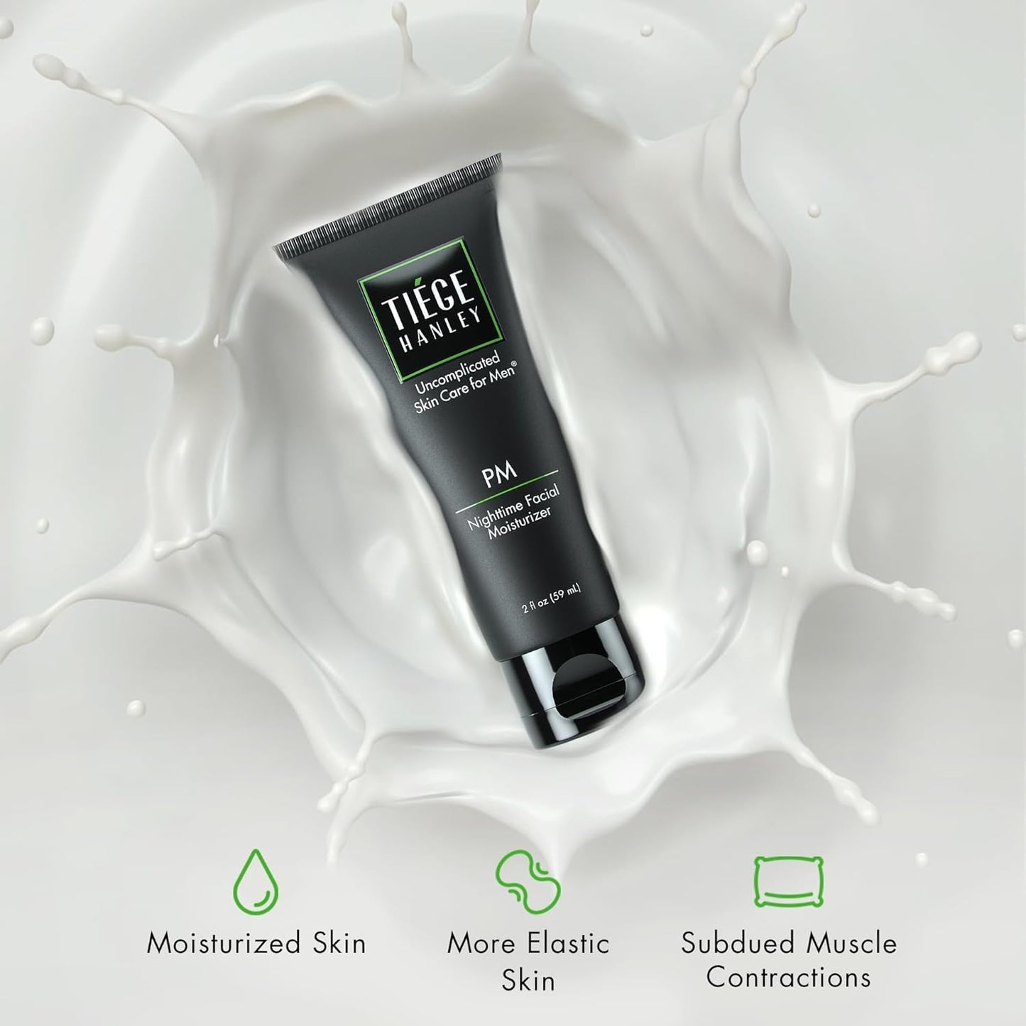 Tiege Hanley Men’s AM SPF 20 Day Moisturizer + PM Night Peptide Moisturizer – 2.5 oz / 2 oz