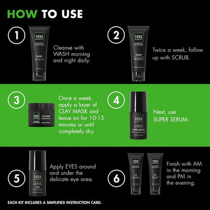 Tiege Hanley Platinum Gift Box for Men – 11-Piece Skincare & Grooming Set