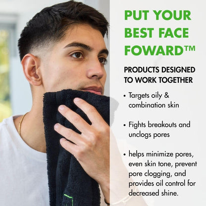 Tiege Hanley Level 2 System for Oily & Combination Skin | 5-Piece Men’s Care Kit