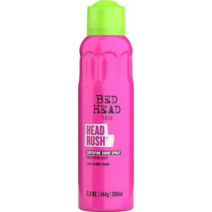 TIGI Bed Head Headrush Shine Hair Spray 5.3 oz – Glossy Finish & Lightweight Frizz Control