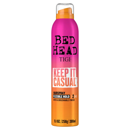 TIGI Bed Head Keep It Casual Hair Spray – Flexible Hold, Brushable Finish (9.1 oz)