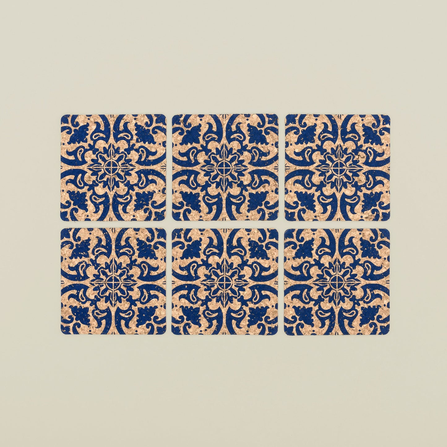 Cork Coasters | Tile Design | Square