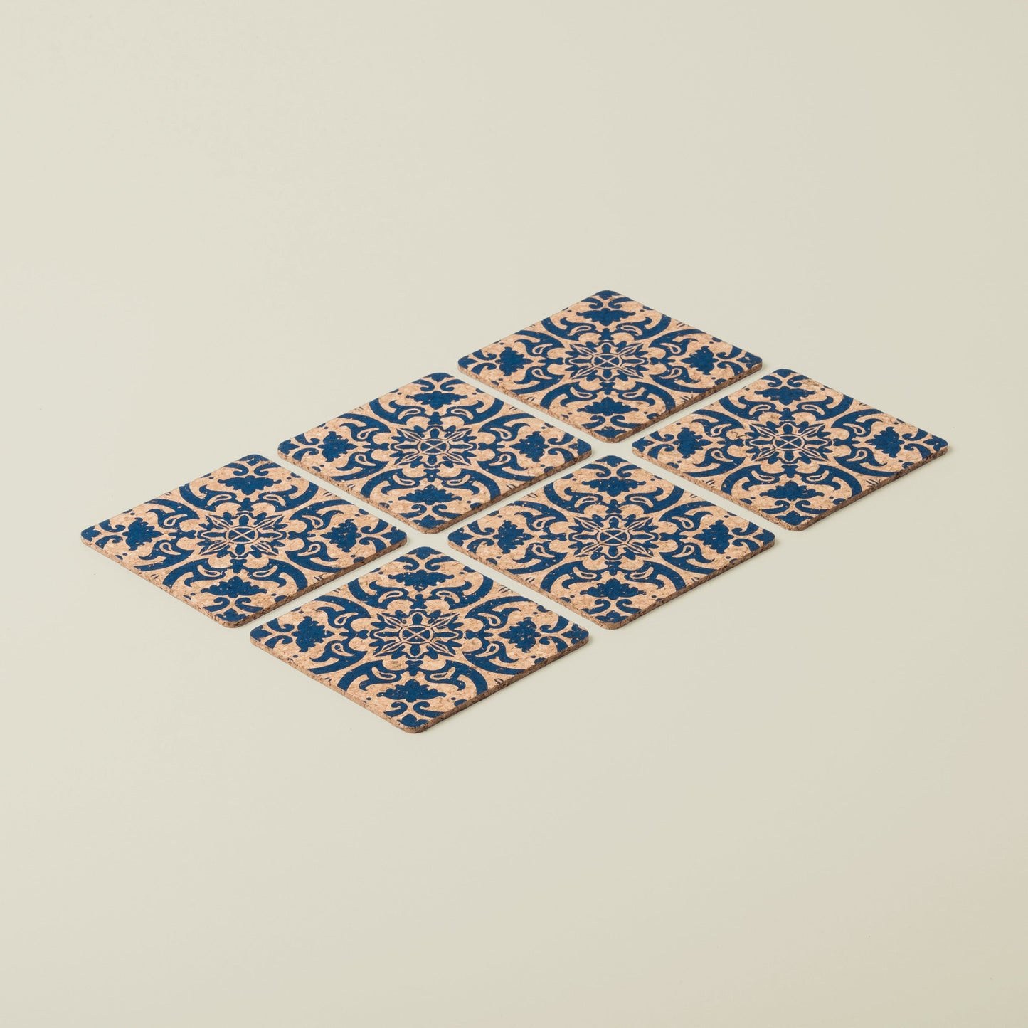 Cork Coasters | Tile Design | Square