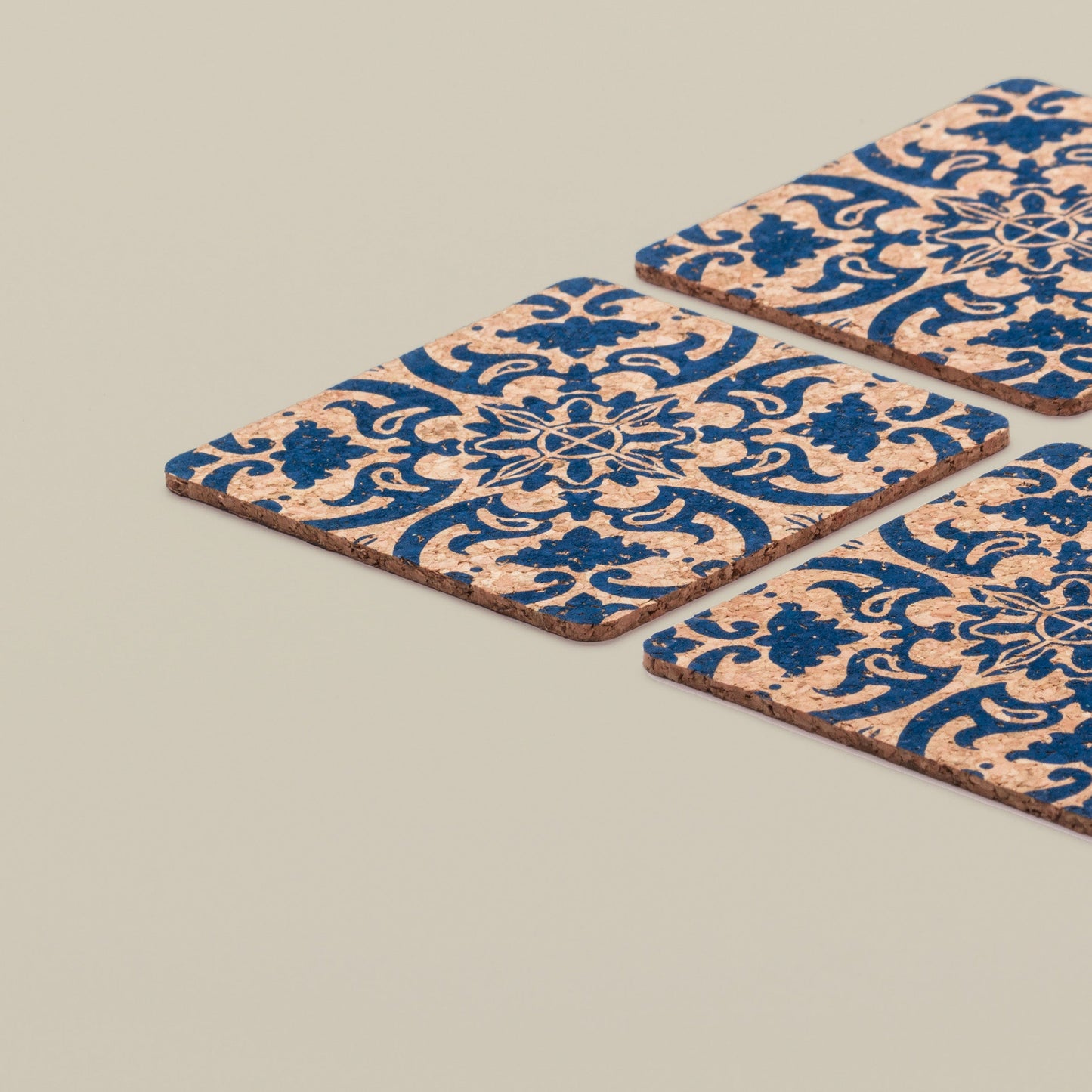 Cork Coasters | Tile Design | Square