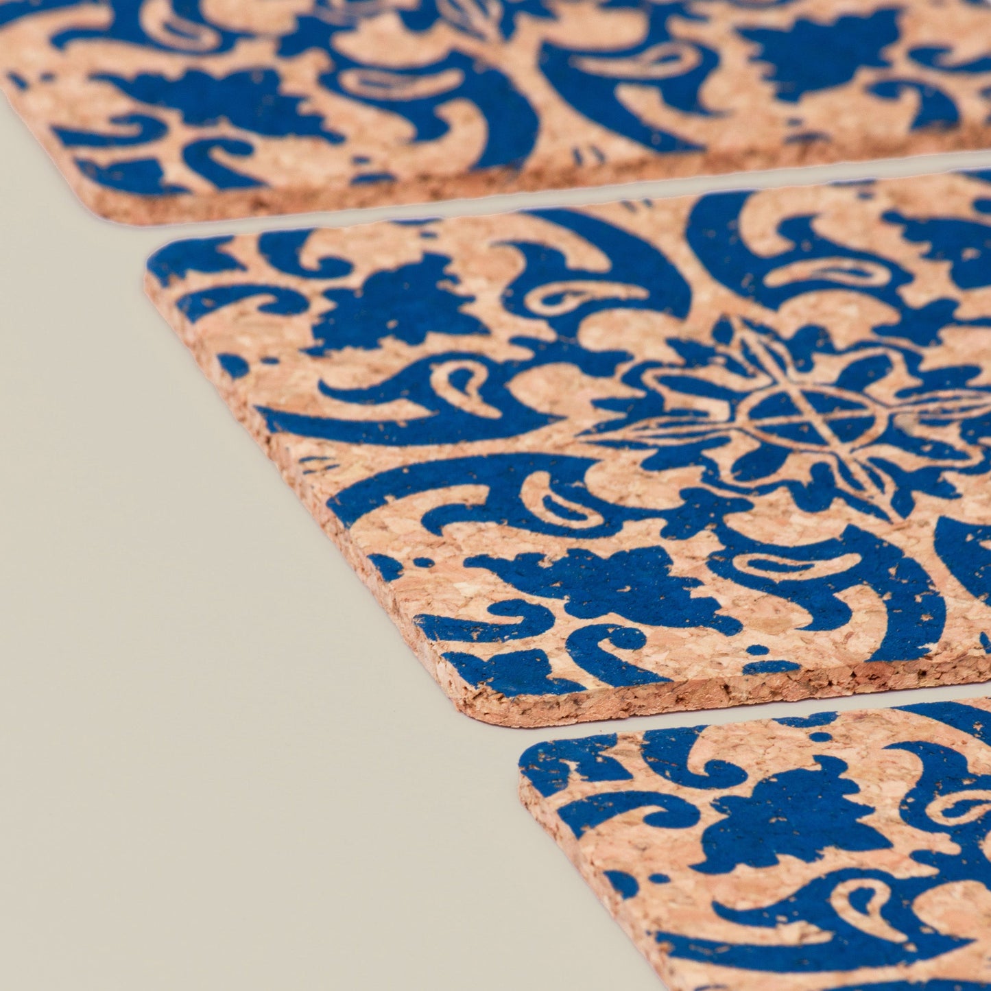 Cork Coasters | Tile Design | Square